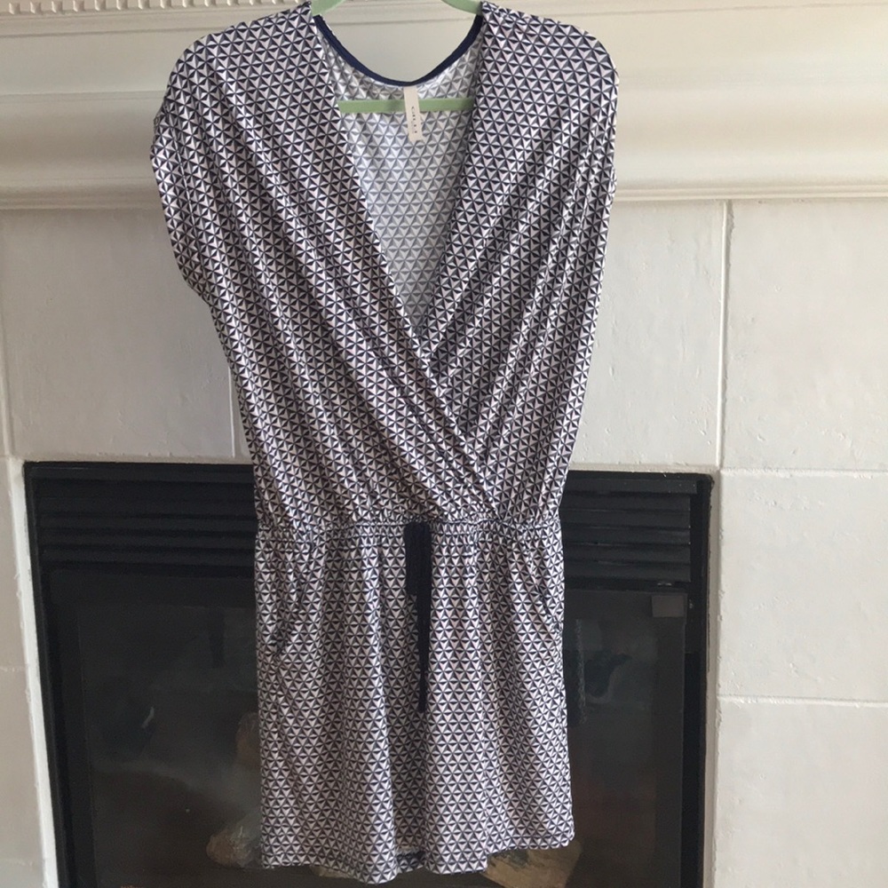 5/$25! Boutique romper navy and pink